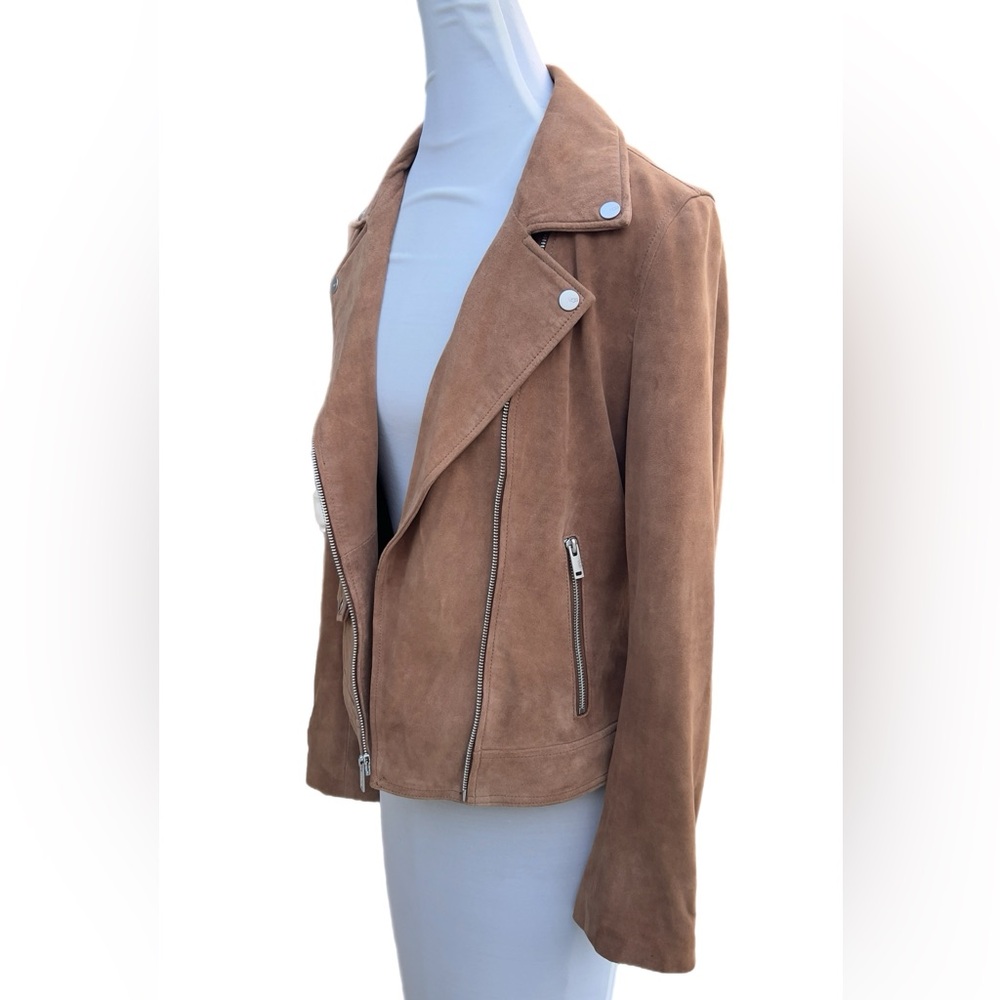 Women's Ugg Ronnie Suede Moto Jacket Size M Excellent - Never Worn New - Picture 5 of 14